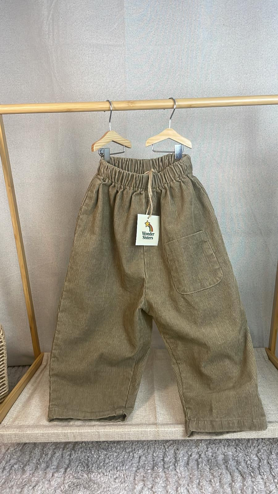 Corduroy Pants Front Pocket