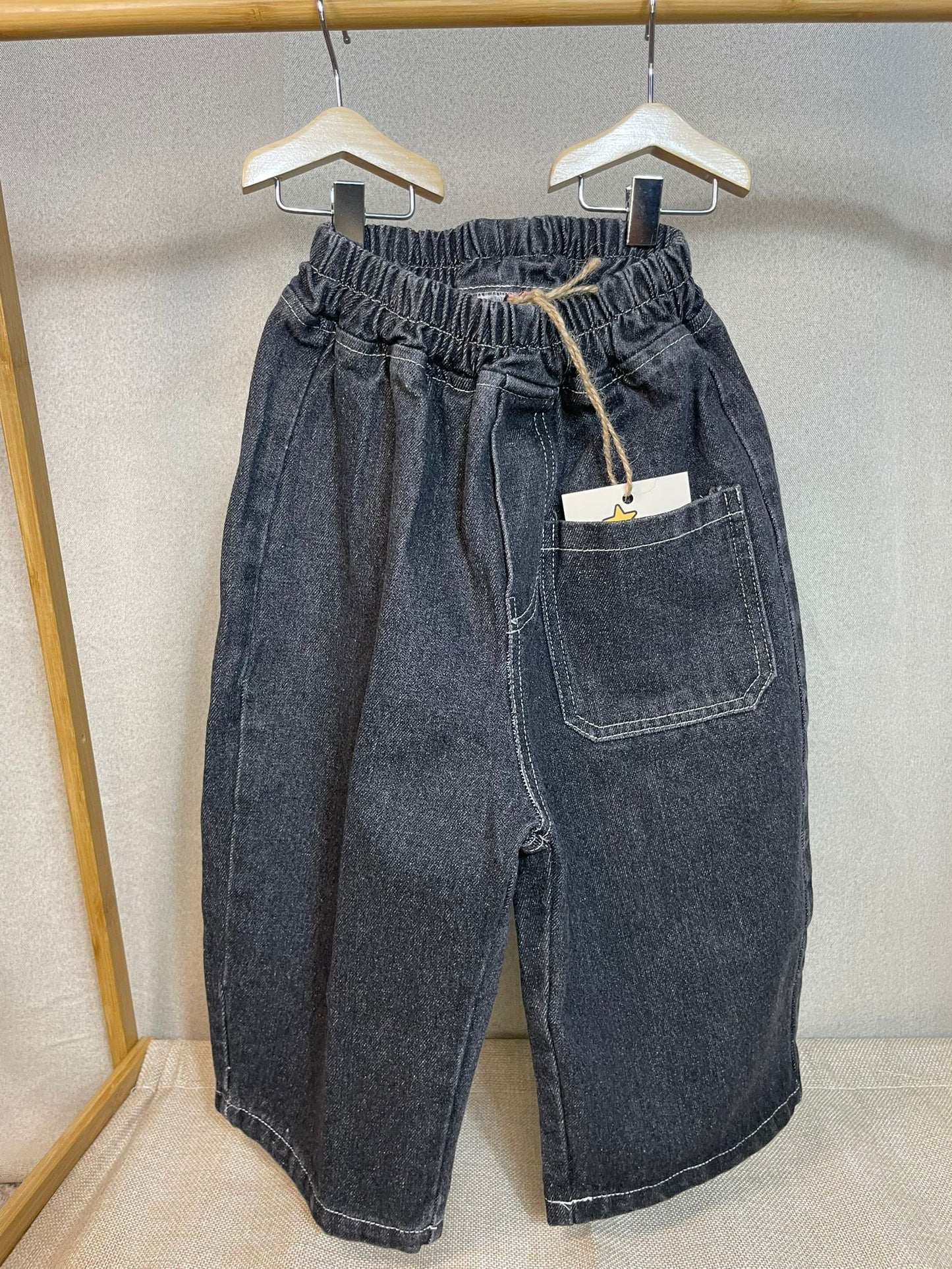 Black Front Pocket Jeans