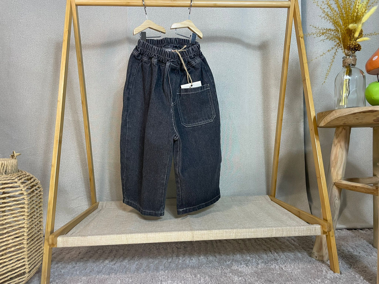 Black Front Pocket Jeans