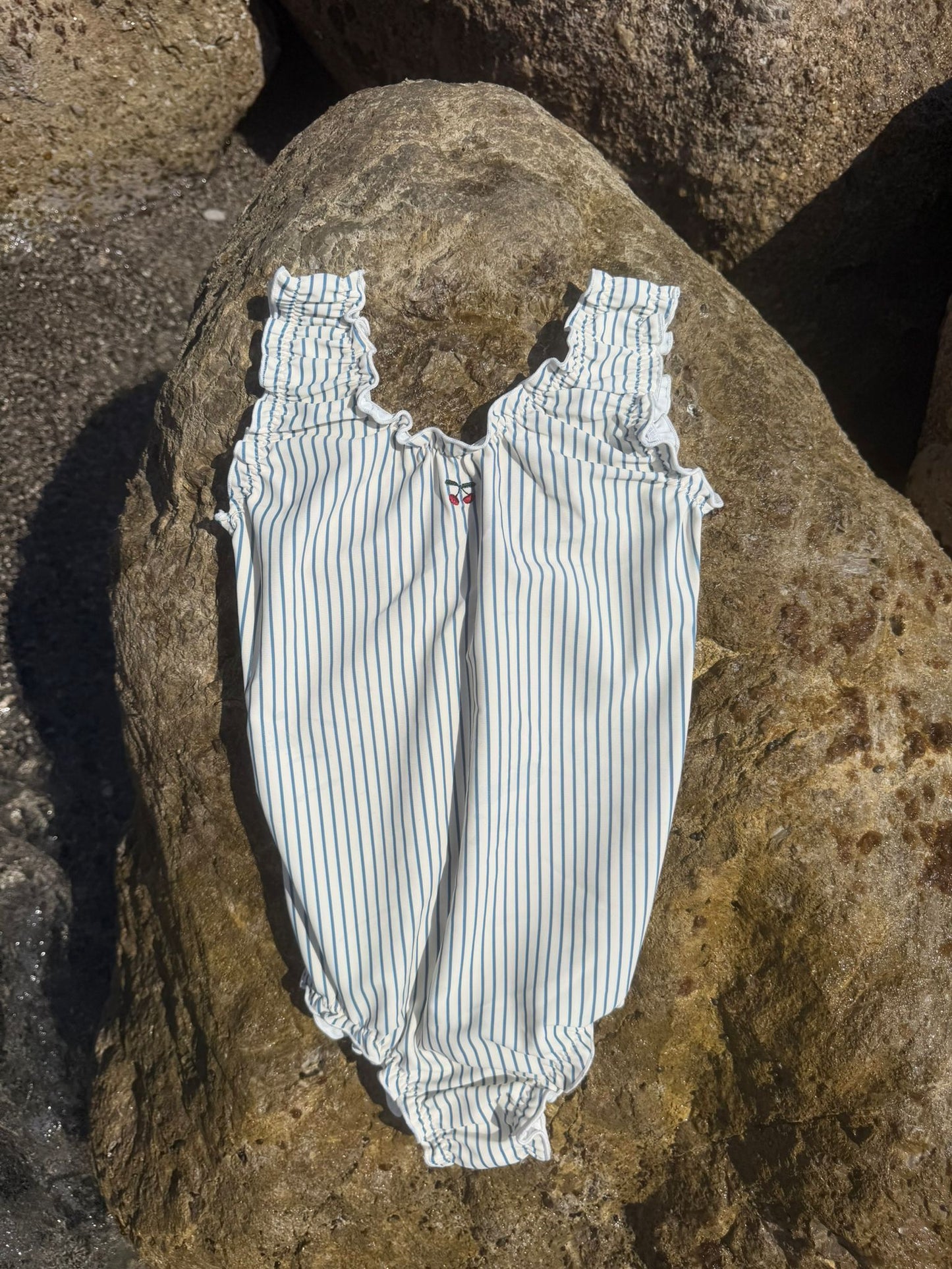 Cherry Stripe Swim Set