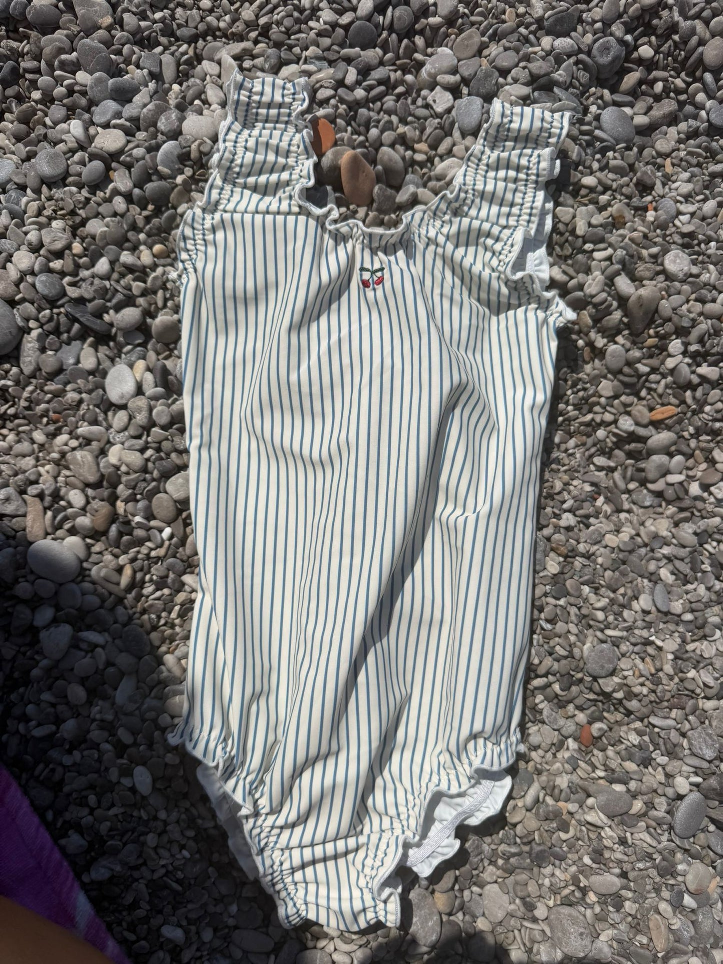 Cherry Stripe Swim Set