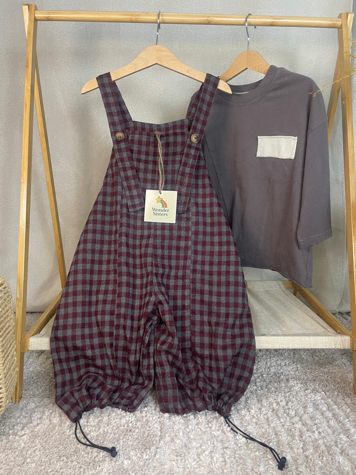 Flannel Dungarees