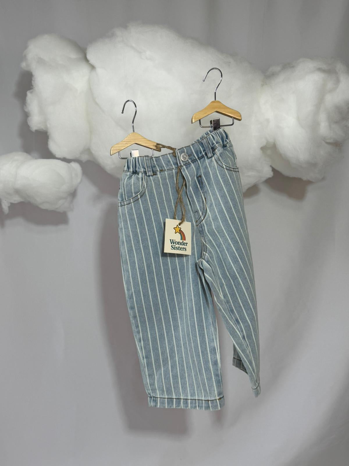 Jeans Striped light blue
