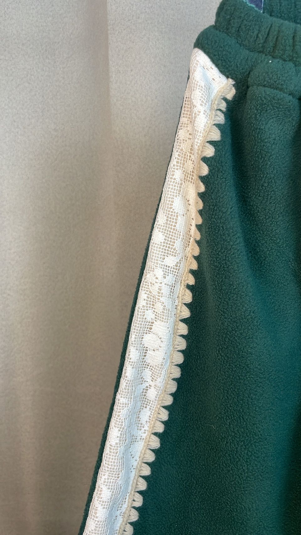 Fleece Embroidered Pants