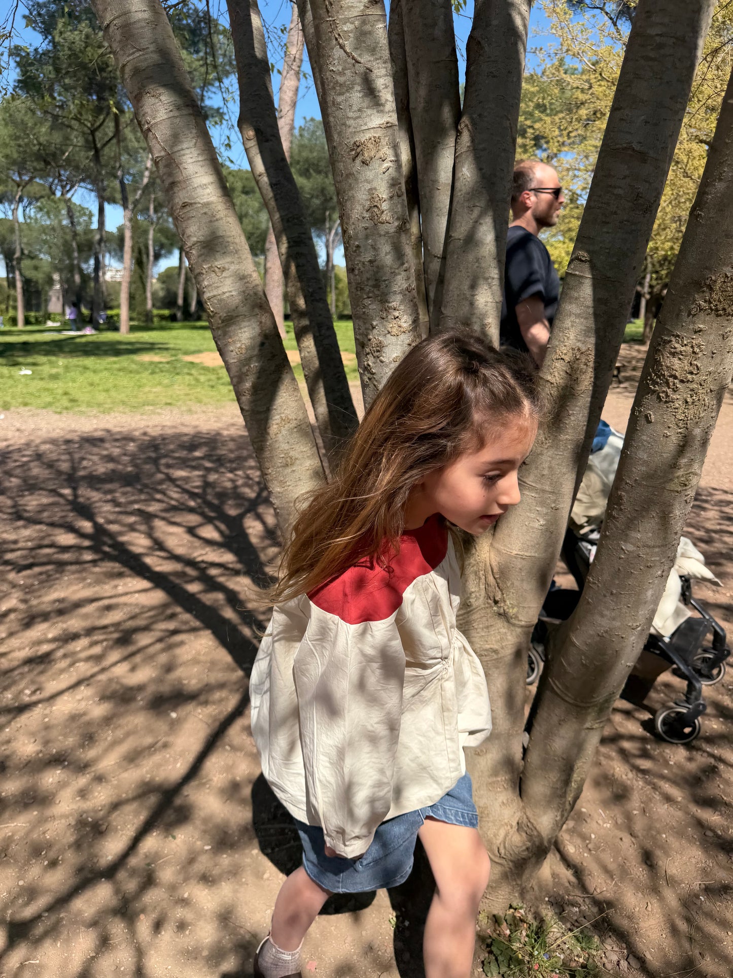 Red Collar Shirt
