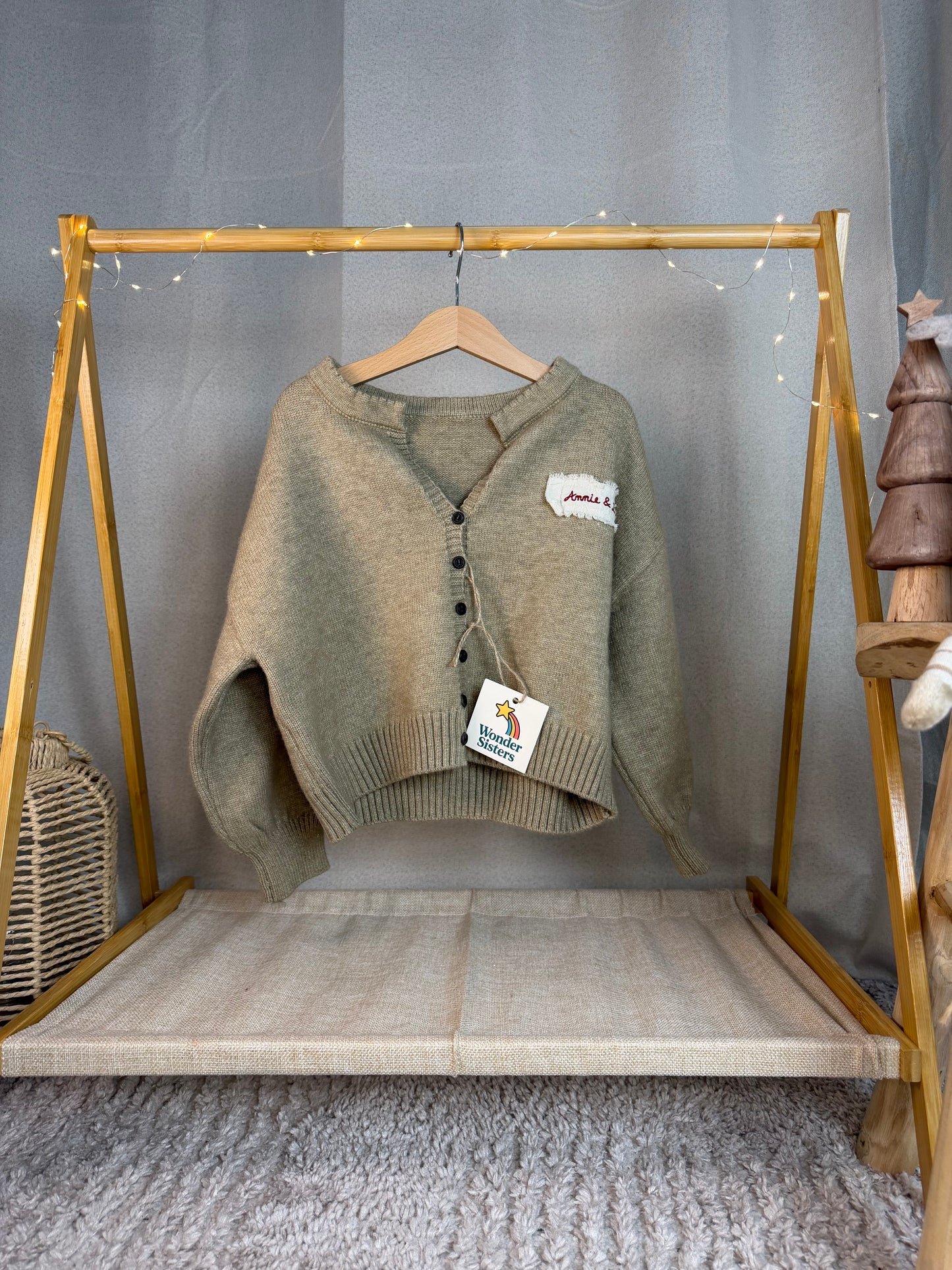 Beige Wool Cardigan