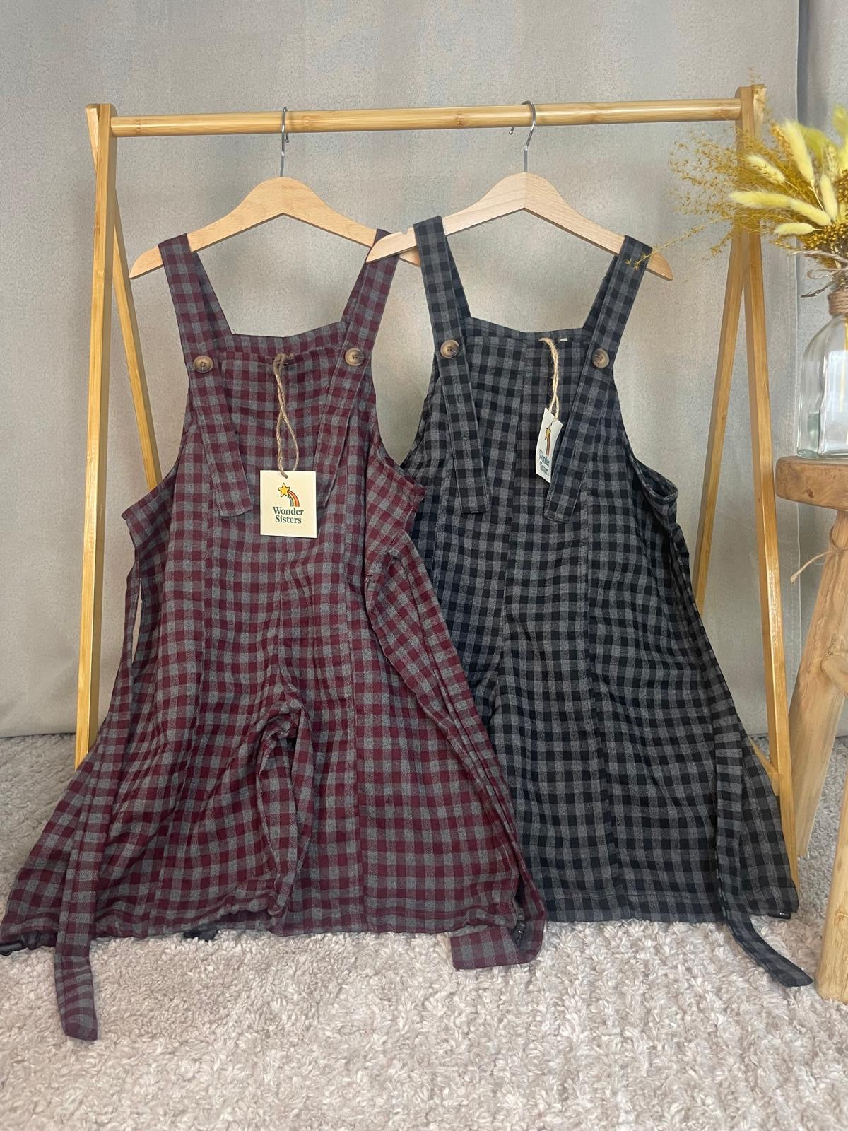 Flannel Dungarees