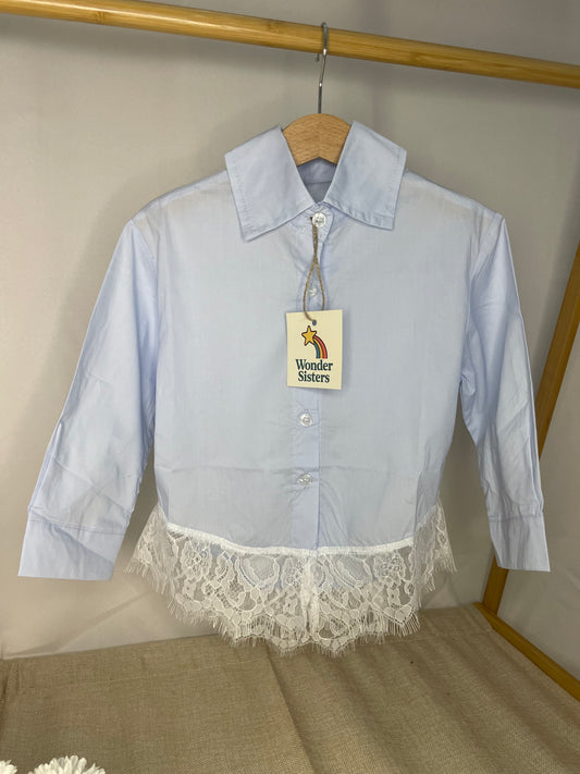 Shirt with Pizzo details