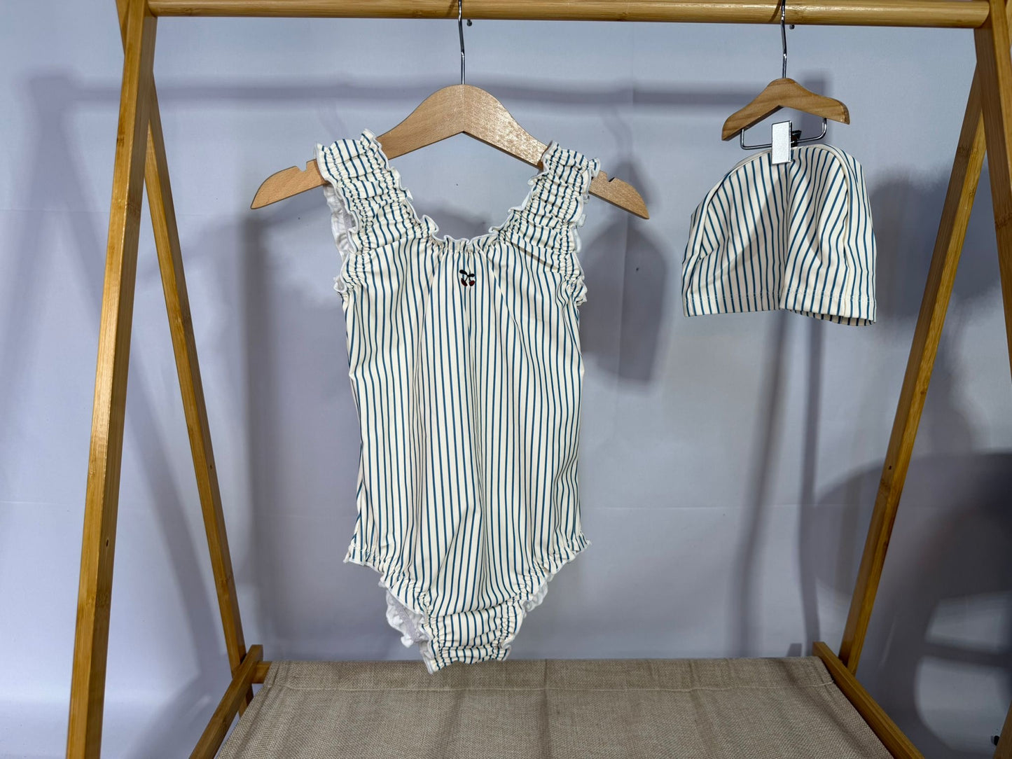 Cherry Stripe Swim Set