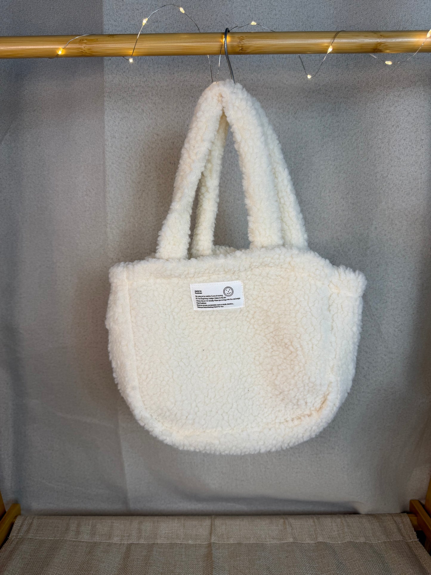 Teddy White Bag