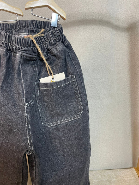 Black Front Pocket Jeans